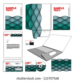  Folder design template. Business identity.