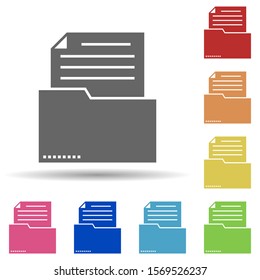 Folder Docs Information Extraction Multi Color Stock Vector (Royalty ...