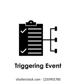 folder, document, connection, triggering event icon. One of business collection icons for websites, web design, mobile app