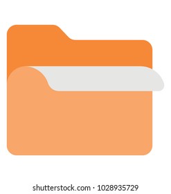 
A folder with document, file storage concept
