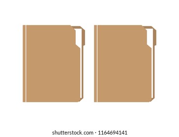 Folder with document. Folder file vector illustration