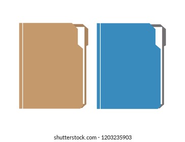 Folder with document. Folder file vector illustration