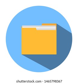folder with document icon. Colored Vector Icon