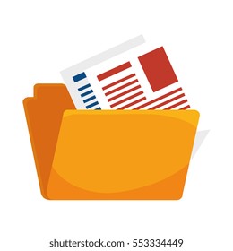 Folder Document Isolated Icon