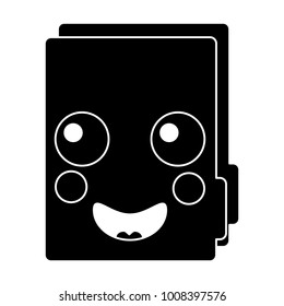 folder document kawaii cute cartoon