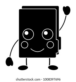 folder document kawaii cute cartoon