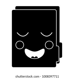 folder document kawaii cute cartoon
