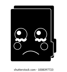 folder document kawaii cute cartoon
