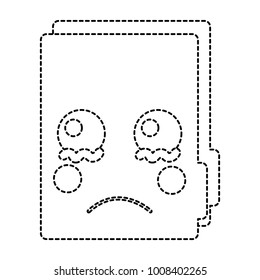 folder document kawaii cute cartoon