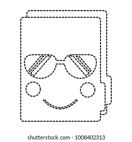folder document kawaii cute cartoon