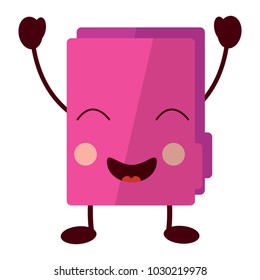 folder document kawaii cute cartoon