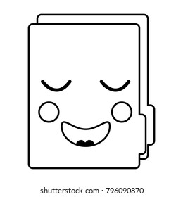 folder document kawaii cute cartoon