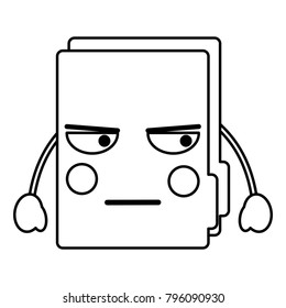 folder document kawaii cute cartoon