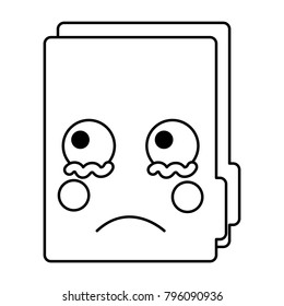 folder document kawaii cute cartoon