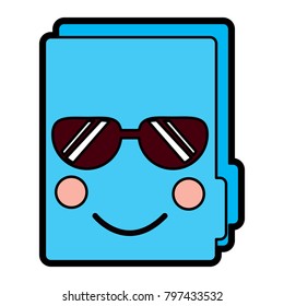folder document kawaii cute cartoon