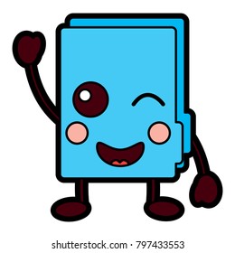 folder document kawaii cute cartoon