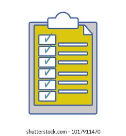 folder with document paper and check list