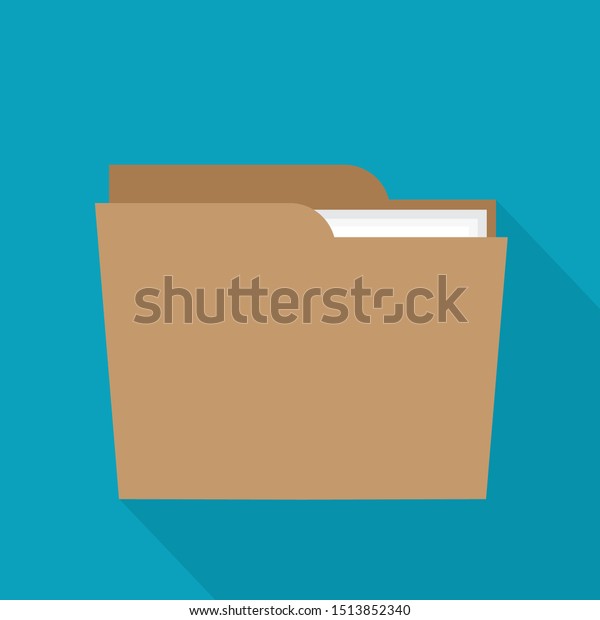 folder with
documents icon- vector
illustration