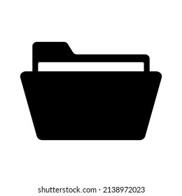Folder of documents, portfolio with files, business icon. Vector illustration, EPS10