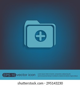 folder for documents sign.