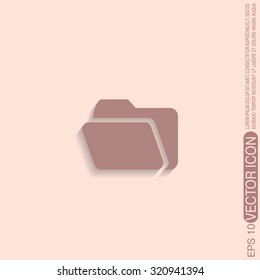 folder for documents sign.