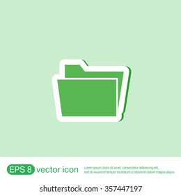 folder for documents sign.