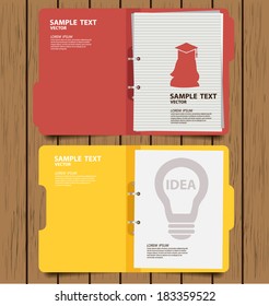 folder with documents vector illustration