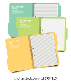 folder with documents vector illustration