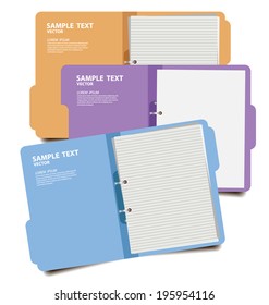 folder with documents vector illustration