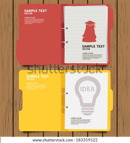 folder with documents vector illustration