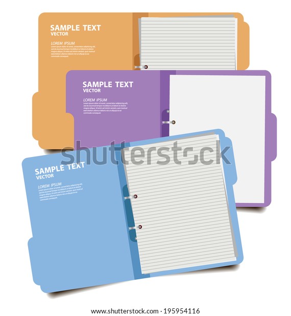 Folder Documents Vector Illustration Stock Vector (Royalty Free ...