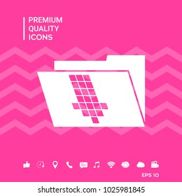 Folder down arrow icon