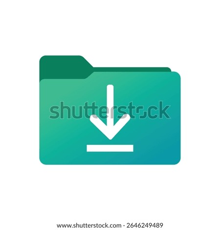 Folder with Download Arrow Icon