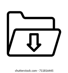 Folder download icon