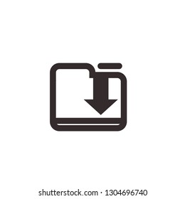 Folder Download Icon for media or web