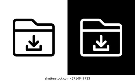 Ordner-Download mit Symbolsatz-Design