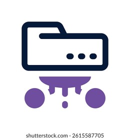 folder dual tone icon. Sleek and modern vector icon for websites, mobile apps, marketing materials, and corporate design. Fully scalable and ready to use.