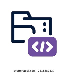 folder dual tone icon. Sleek and modern vector icon for websites, mobile apps, marketing materials, and corporate design. Fully scalable and ready to use.