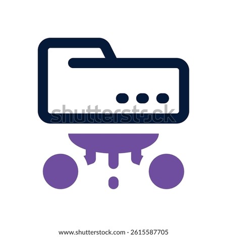 folder dual tone icon. Sleek and modern vector icon for websites, mobile apps, marketing materials, and corporate design. Fully scalable and ready to use.