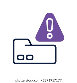 folder dual tone icon. vector icon for your website, mobile, presentation, and logo design.