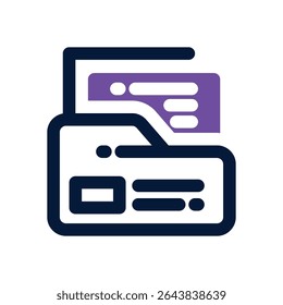 folder duotone icon. Sleek and modern vector icon for websites, mobile apps, marketing materials, and corporate design. Fully scalable and ready to use.