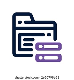 folder duotone icon. Sleek and modern vector icon for websites, mobile apps, marketing materials, and corporate design. Fully scalable and ready to use.