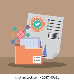informe financiero de archivo de carpetas