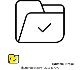 Folder File Archive Vector Outline Icon