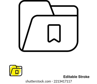 Folder File Archive Vector Outline Icon