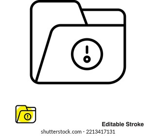 Folder File Archive Vector Outline Icon