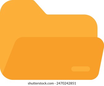 Folder File Data Icon Vector Flat Illustration