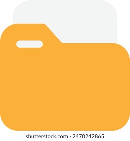 Folder File Data Icon Vector Flat Illustration