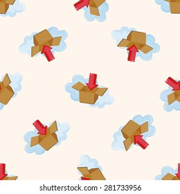 folder file icon , cartoon seamless pattern background