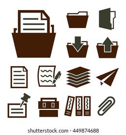 folder, file icon set